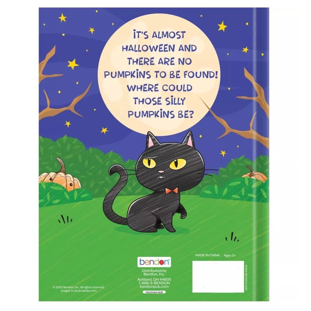 Bendon Seven Silly Pumpkins Color and Read Along Book Hardcover Storybook - Picture 2 of 7